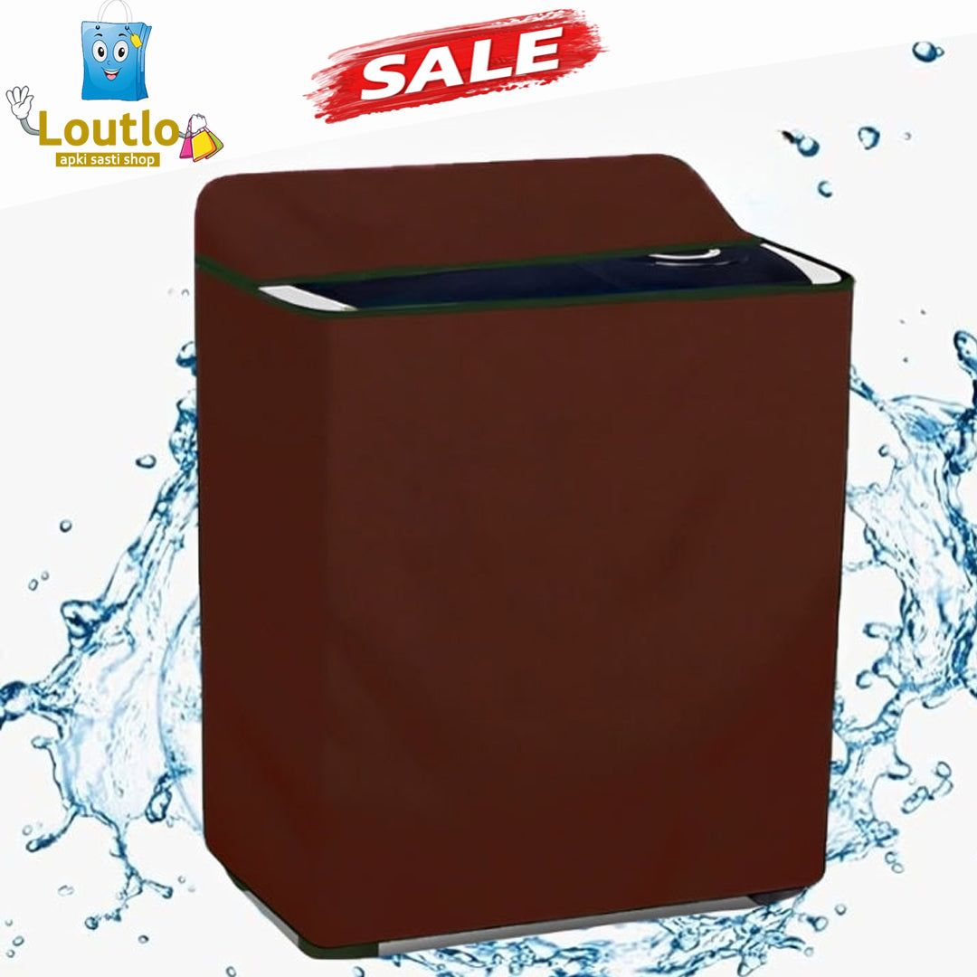 Twin Tub Washing Machine Waterproof Cover - Maroon