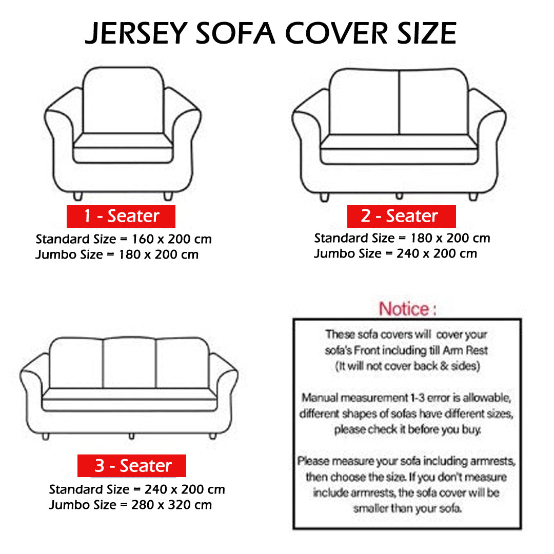 Jersey Sofa Covers - Dark Grey