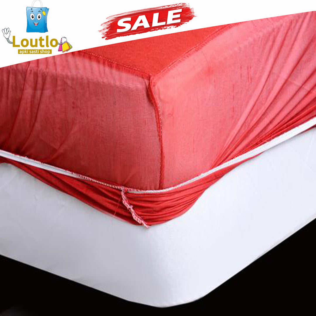 Waterproof Mattress Fitted Cover - Maroon